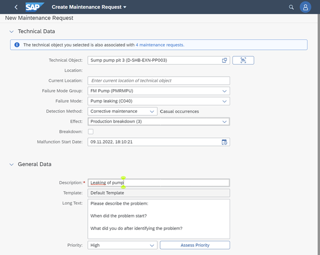 Onderhoudsberichten in SAP S4HANA